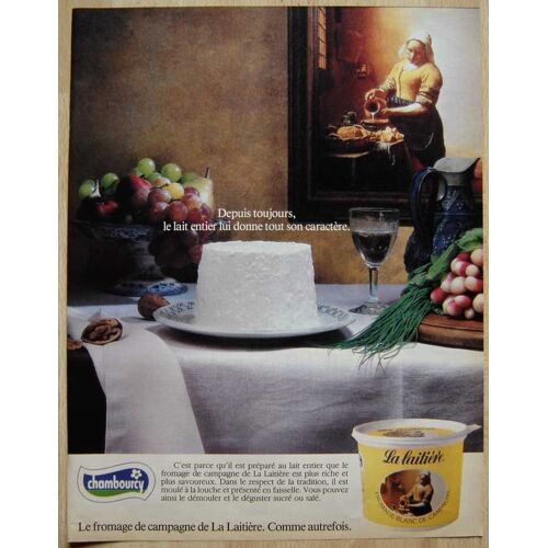 Publicité Papier - Fromage Blanc La Laitière De Chambourcy De 1986