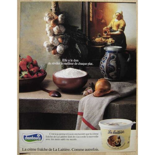 Publicité Papier - Fromage Blanc Le Laitière De Chambourcy De 1986