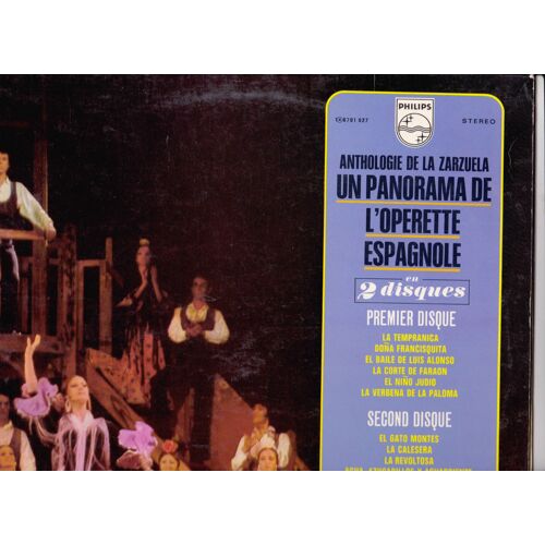 Anthologie De La Zarzuela,Panorama De L'opérette Espagnole