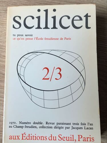 Scilicet 2/3 Revue Champ Freudien 1970