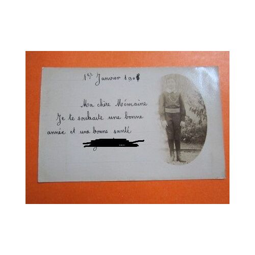 Photo Formatée En Carte Postale : Garçon (1908)