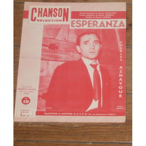Partition Charles Aznavour / Esperanza