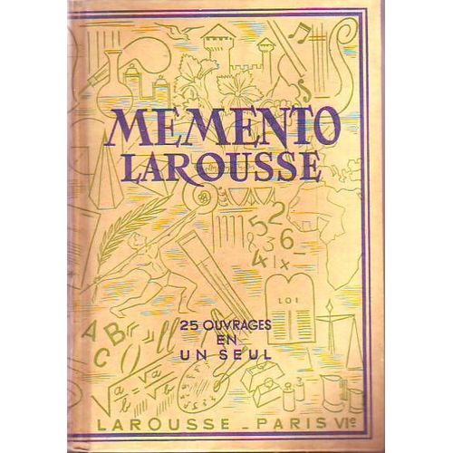 Memento Larousse . 25 Ouvrages En Un Seul