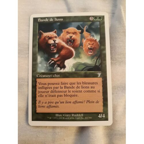 Carte Magic "Bande De Lions" (7ème Édition)