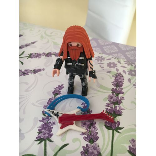 Playmobil Série 18 : Rocker/Hippie Joueur De Guitare