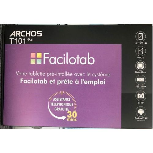 Tablette Facilotab L Rubis (LENOVO) 32 Go 10.1 pouces Noir