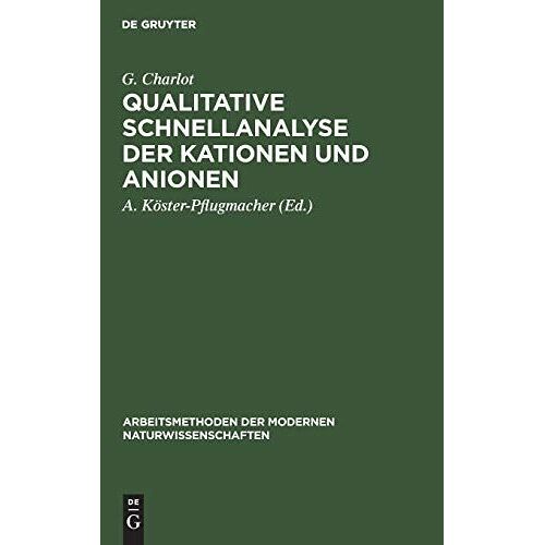 Qualitative Schnellanalyse Der Kationen Und Anionen