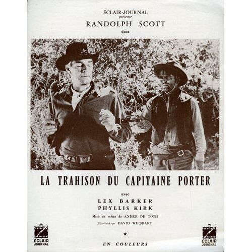 La Trahison Du Capitaine Porter, Synopsis, André De Toth, Charles Mcgraw, Henry Hull, Hugh Sanders