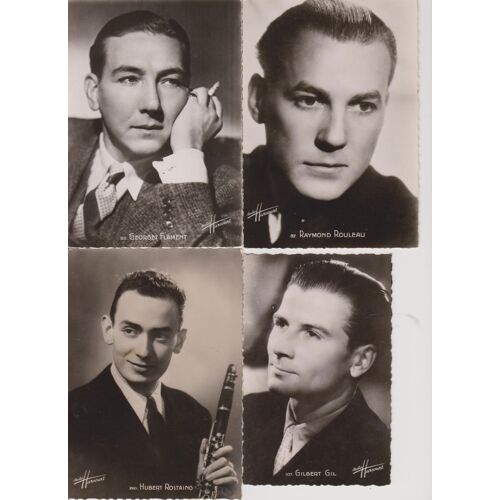 Lot 4 Cartes Postales Studio Harcourt