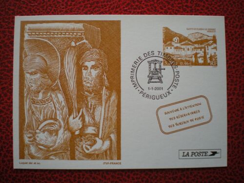 Souvenir Philatélique Offert Aux Réservataires Des Bureaux De Poste - Saint-Guilhem-Le-Désert - France - 1er Janvier 2001