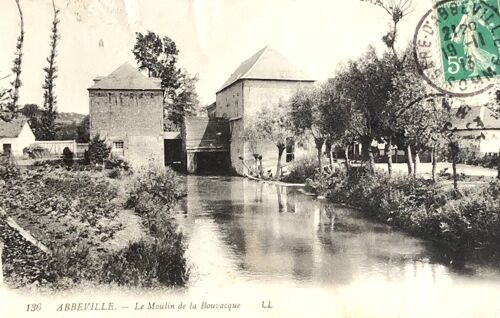 Carte Postale Abbeville, Le Moulin De La Bouvacque (Somme,80)