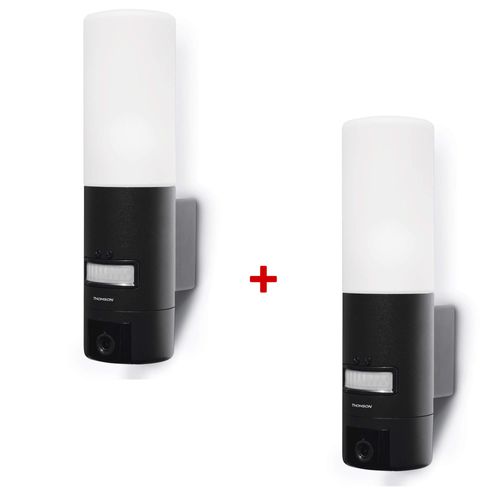 Caméra IP extérieure 720p. éclairage extérieur et détection de mouvement application Link Home Thomson 512494 Lot de 2