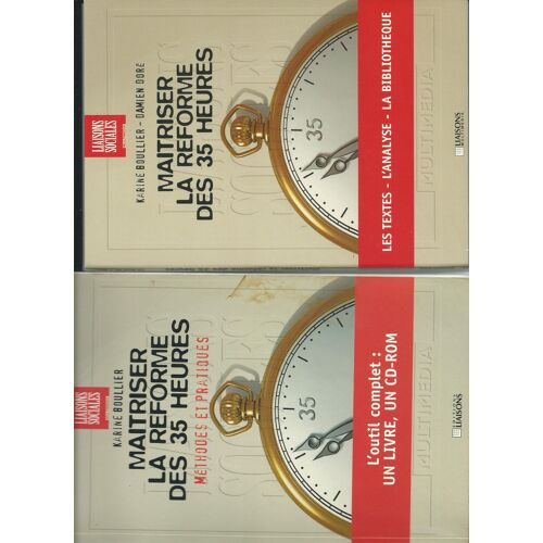 Maitriser La Réforme Des 35 Heures Livre Et Cd-Rom