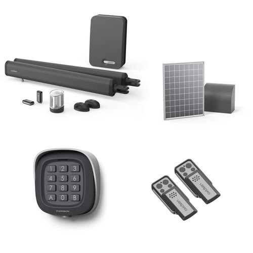 Motorisation solaire pour portail à battants Moteur à vérins  Teha 410