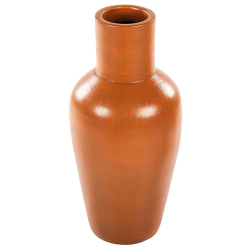Terre cuite Vase décoratif 37 cm Orange KARFI