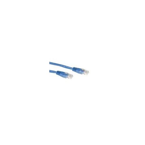 ACT - Cordon de raccordement - RJ-45 (M) pour RJ-45 (M) - 50 cm - UTP - CAT 5e - bleu, RAL 5012