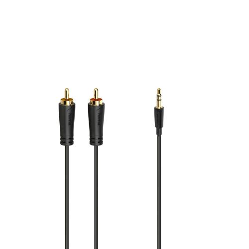 CÃ¢ble audio, connecteur jack 3,5mm,2 fiches RCA mÃ¢les,stÃ©rÃ©o,dorÃ©,1,5m