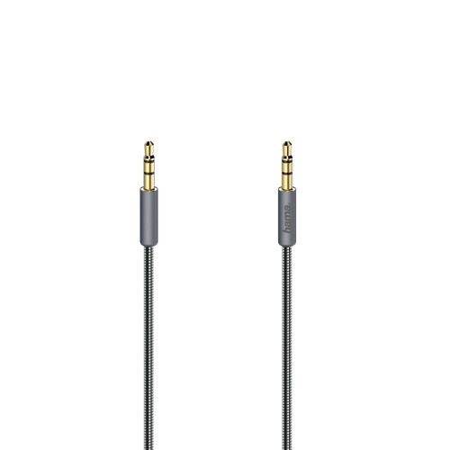 CÃ¢ble audio "Elite", jack mÃ¢le 3,5 mm/f. mÃ¢le, mÃ©tal., dorÃ©, 0,75 m