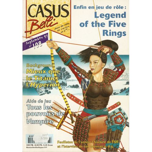 Casus Belli N° 108 : Legend Of The Five Rings : Le Jeu De Rôle - Background : L'hyperion - Aide De Jeu : Vampire - Grand Écran : Rêve De Dragon