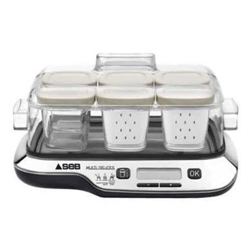 SEB Yaourtière Multi Délices Compact - Yaourtière - 600 W - noir/métal