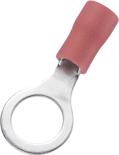 Cosse à oeillet TRU COMPONENTS 746762 Section max: 1.50 mm² Ø du trou: 8.4 mm partiellement isolé rouge 100 pc(s)