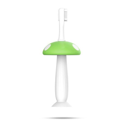 Brosse À Dents En Silicone En Forme De Champignon Pour Bébé, Avec Tête Remplaçable, Soins De Dentition Pour Bébé, #10