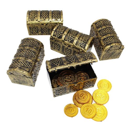 Mini Boîte Au Trésor Pirate, 10 Pièces, Ancienne Boîte À Bonbons, Jouets Pour Enfants, Décoration De La Maison, Cadeau Pour La Journée Des Enfants, Coffre Au Trésor Rétro #20