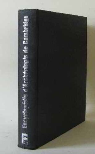 Encyclopédie D'archéologie De Cambridge