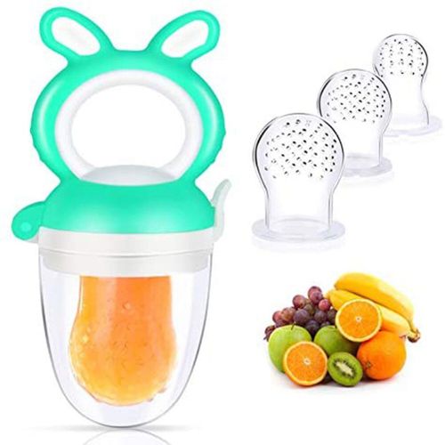 3 Pièces Bébé Distributeur De Fruits Sucette Distributeur De Nourriture Fraîche Silicone Mamelon Bébé Fruits Jouet De Dentition Pour Les Enfants