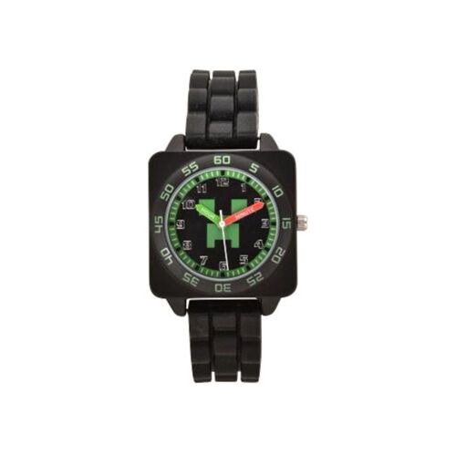 Minecraft Quartz Noir Montre Analogique Pour Enfants