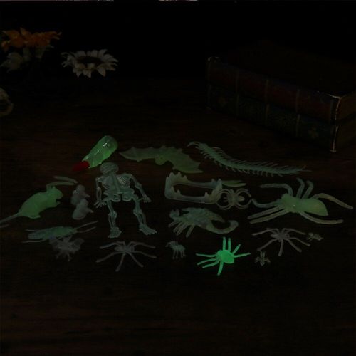 Faux Ongles Araignée Lumineux, Simulation De Scorpion Chauve-Souris, Accessoires De Doigts, Jouets Pour Mascarade, Cosplay, Fête Costumée, 48 Pièces