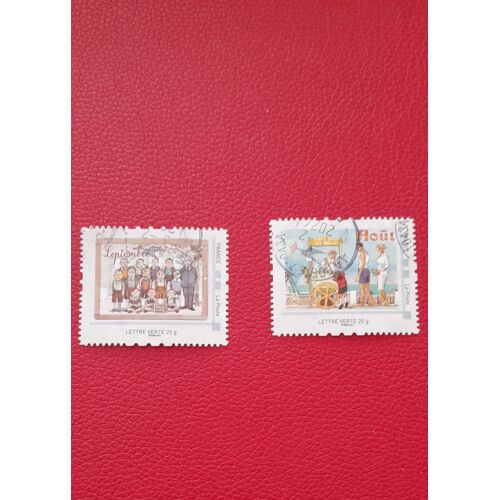 Timbres Collector France Obliteres - Les Saisons - Aout Et Septembre