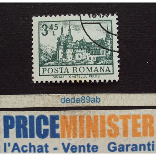 Roumanie.. 3.45 L Posta Romana . Sinai . Le Château Peles . Oblitéré.