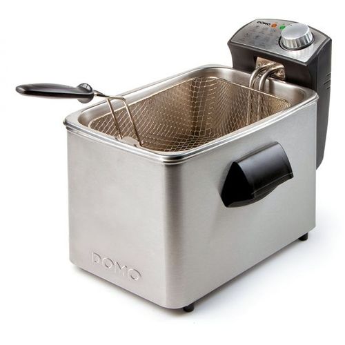 Domo - Do457fr - Friteuse En Inox - Zone Froide - Capacité 3 Litres - 2200w