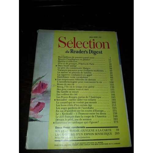 Selection Du Reader's Digest Juin 1970
