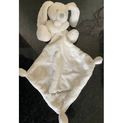 Doudou Lapin Uni Mouchoir Vertbaudet Jouet Peluche Bebe Naissance
