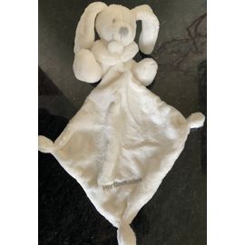 Doudou Lapin Uni Mouchoir Vertbaudet Jouet Peluche Bebe Naissance