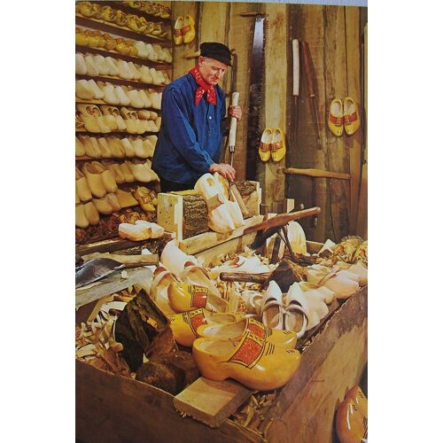Carte Postale Folklore Métier, Le Sabotier, Hollande