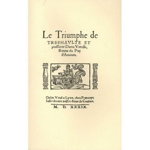 Le Triumphe De Haulte & Puissante Dame Vérolle Et Le Pourpoint Fermant À Boutons