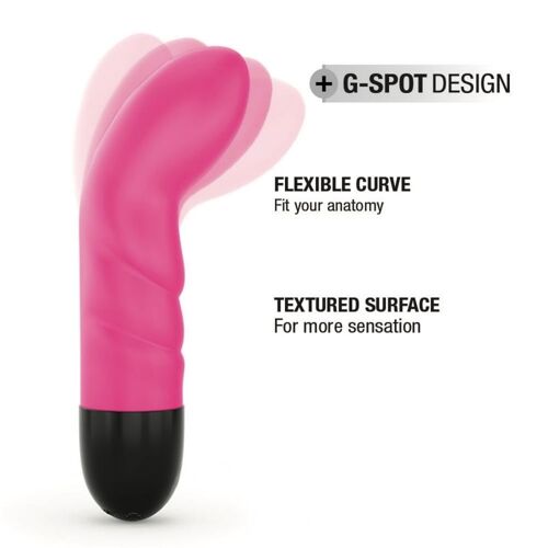 Vibromasseur Expert G 2.0 Vibro Rechargeable Vibrant 10 Modes Femme Clitoris Rose