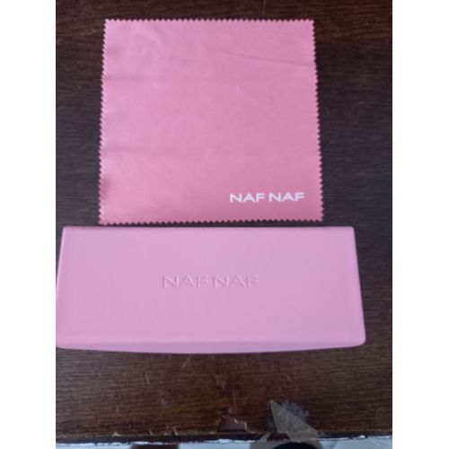 Étui À Lunettes Rigide Rose " Naf Naf" Neuf