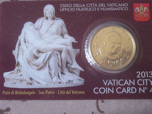 Coin Card 50 Cts Vatican 2013