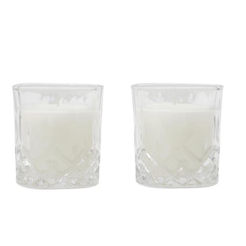Lot de 2 Bougies Parfumées "Coffret" 150g Ambre