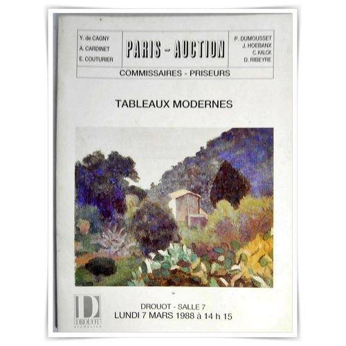 Catalogue Vente Aux Enchères Drouot - Tableaux Modernes - 1988