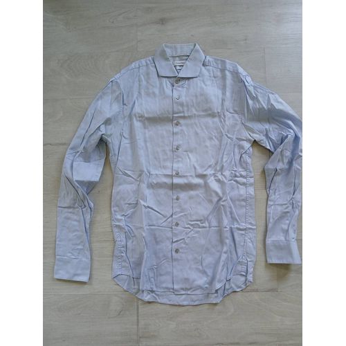 Chemise Homme Bleu Ciel Fitted Calvin Klein Taille S