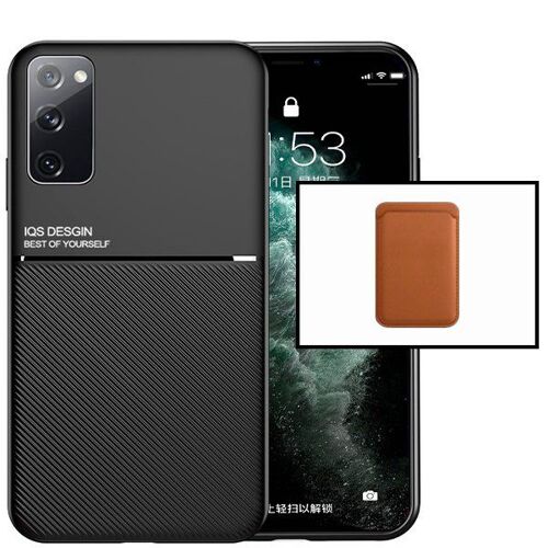 Kit Coque Magnétique Lux + Portefeuille Magnétique Marron pour Samsung Galaxy S20 Ultra 5G