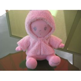 Poupée De Chiffon Bébé Corolle Rose Manteau Éponge 29 Cm