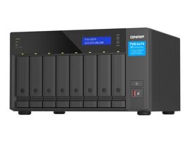 QNAP TVS-H874 - Serveur NAS - 8 Baies - SATA 6Gb/s - RAID 0, 1, 5, 6, 10, 50, 60, TM, RAID TP - RAM 64 Go - 2.5 Gigabit Ethernet / 10 Gigabit Ethernet - iSCSI support