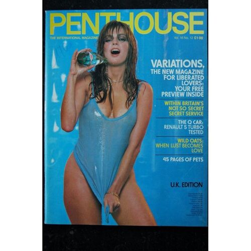 Penthouse Uk Vol 16 N° 12 Cover Victoria Johnson Julia Perrien Renault 5 Turbo Tested