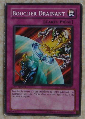 Carte Yu-Gi-Oh Bouclier Drainant Sdrl-Fr037 - 1ère Édition - Carte Piège